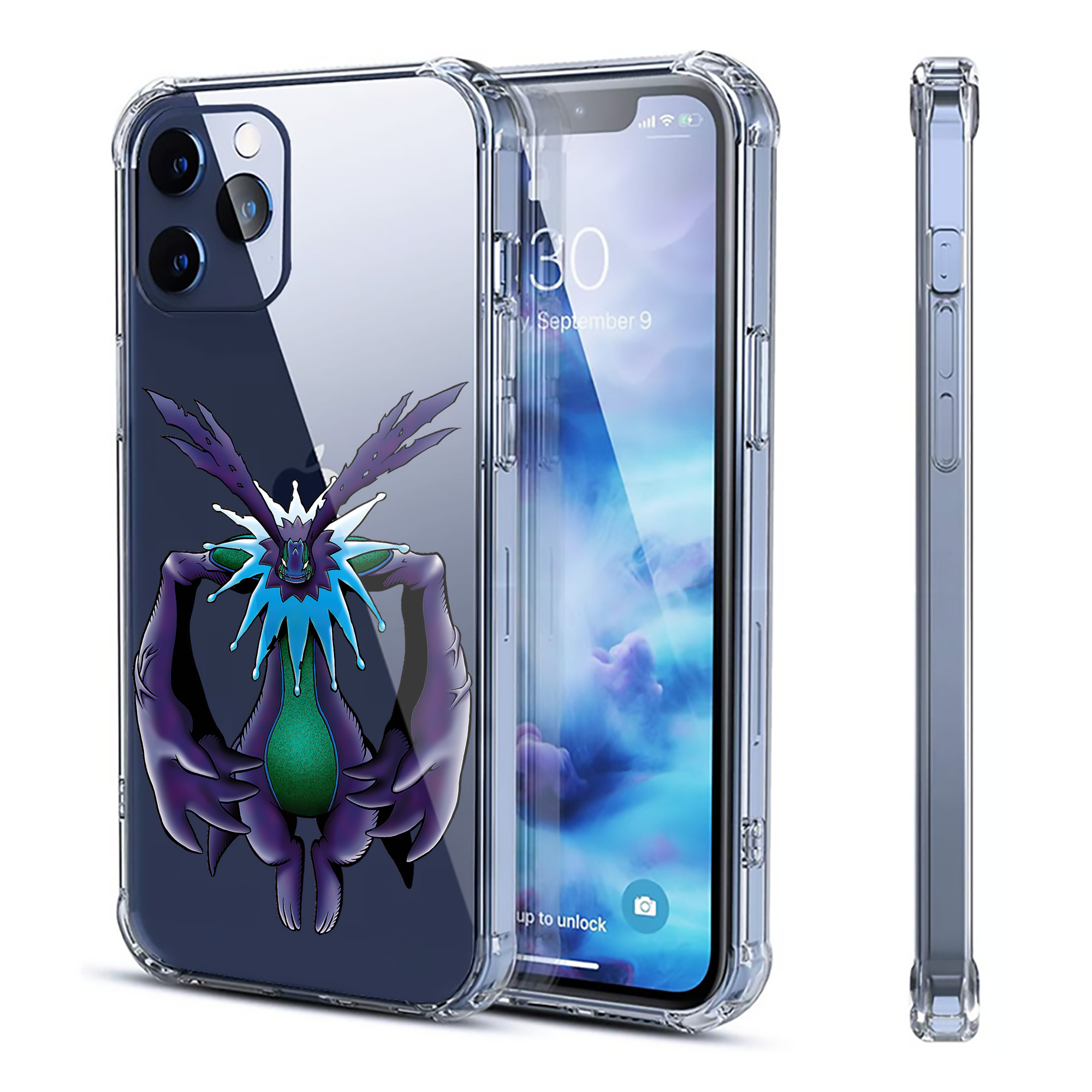 （画像用） Digimon デジタルモンスター/デジモン 【iPhone 12シリーズ対応】透明スマホケース（クリアソフトケース）